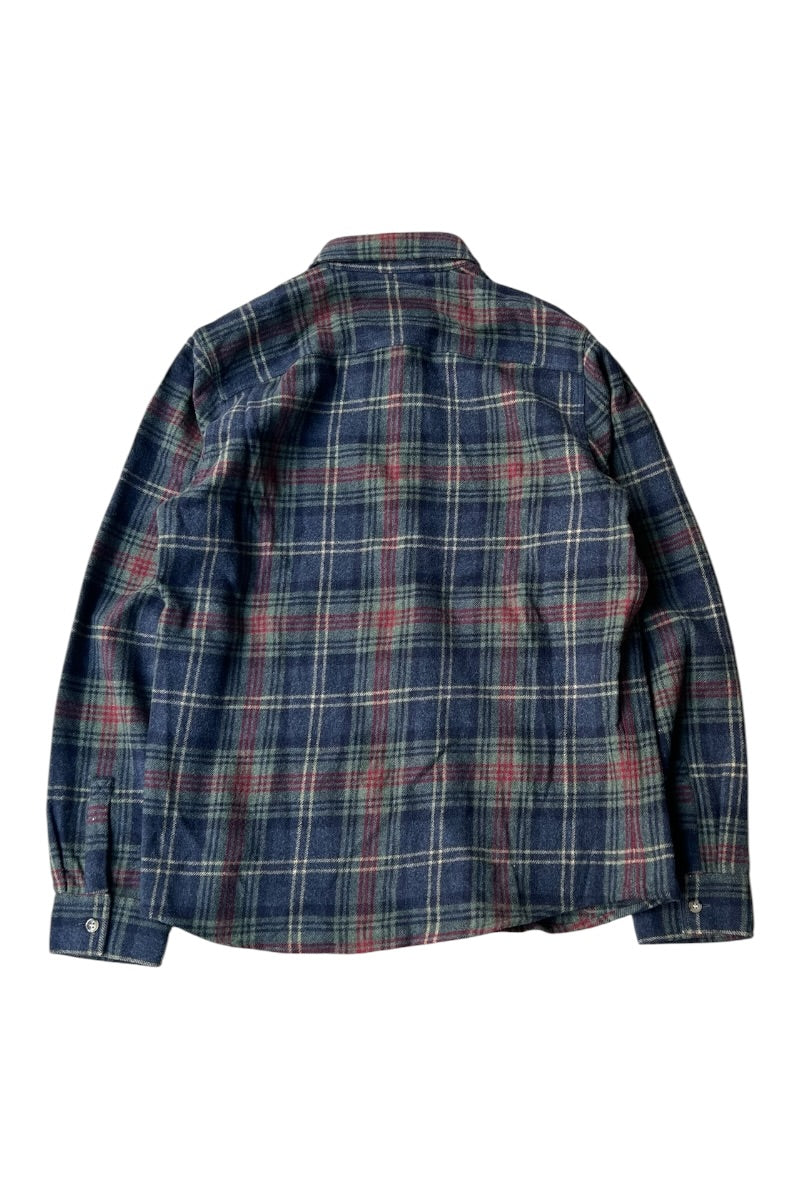 MADE IN ROMANIA L/S WOOL SHIRT / CHECK [SIZE: S USED]