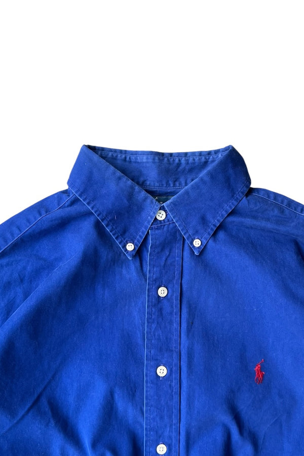 90'S BLAKE L/S SHIRT / BLUE [SIZE: L USED]