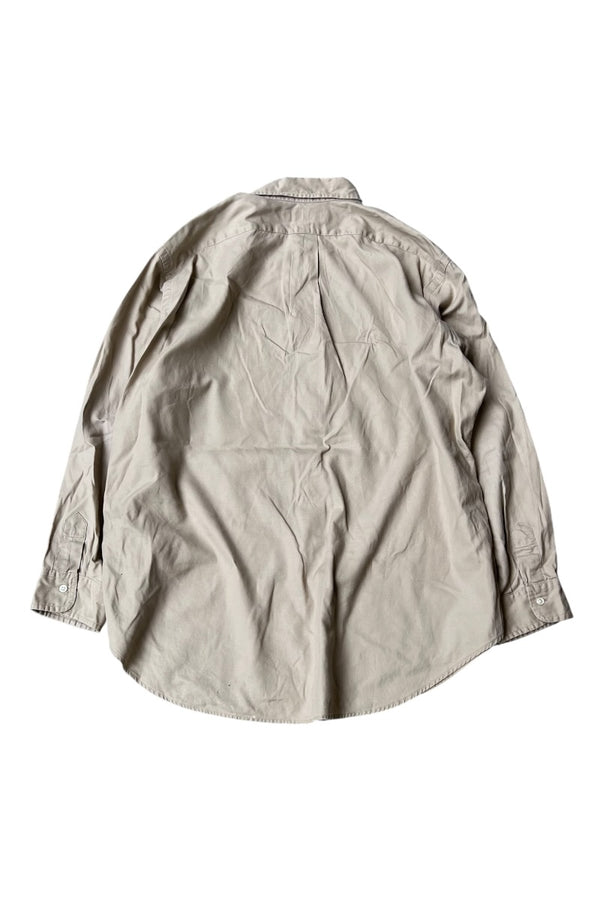 90'S CLASSIC FIT L/S SHIRT / BEIGE [SIZE: XL USED]