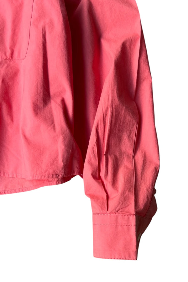 L/S CROPPED SHIRT / PINK [SIZE: 38 USED]