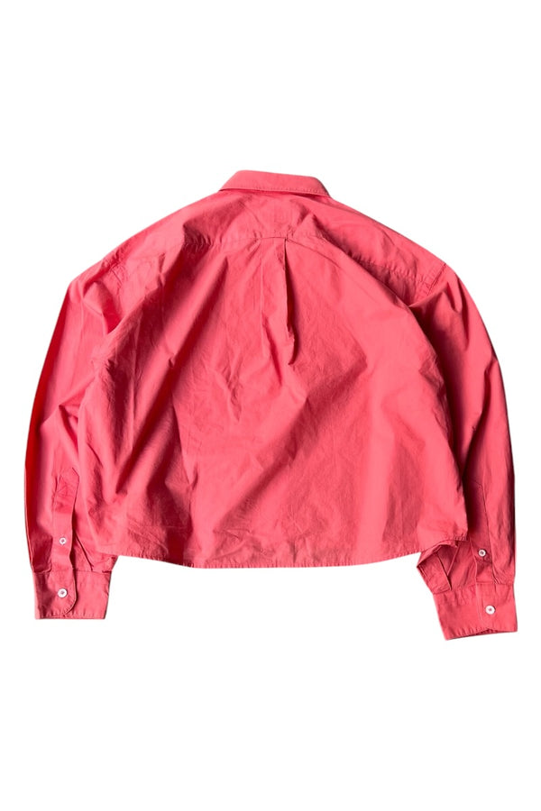 L/S CROPPED SHIRT / PINK [SIZE: 38 USED]