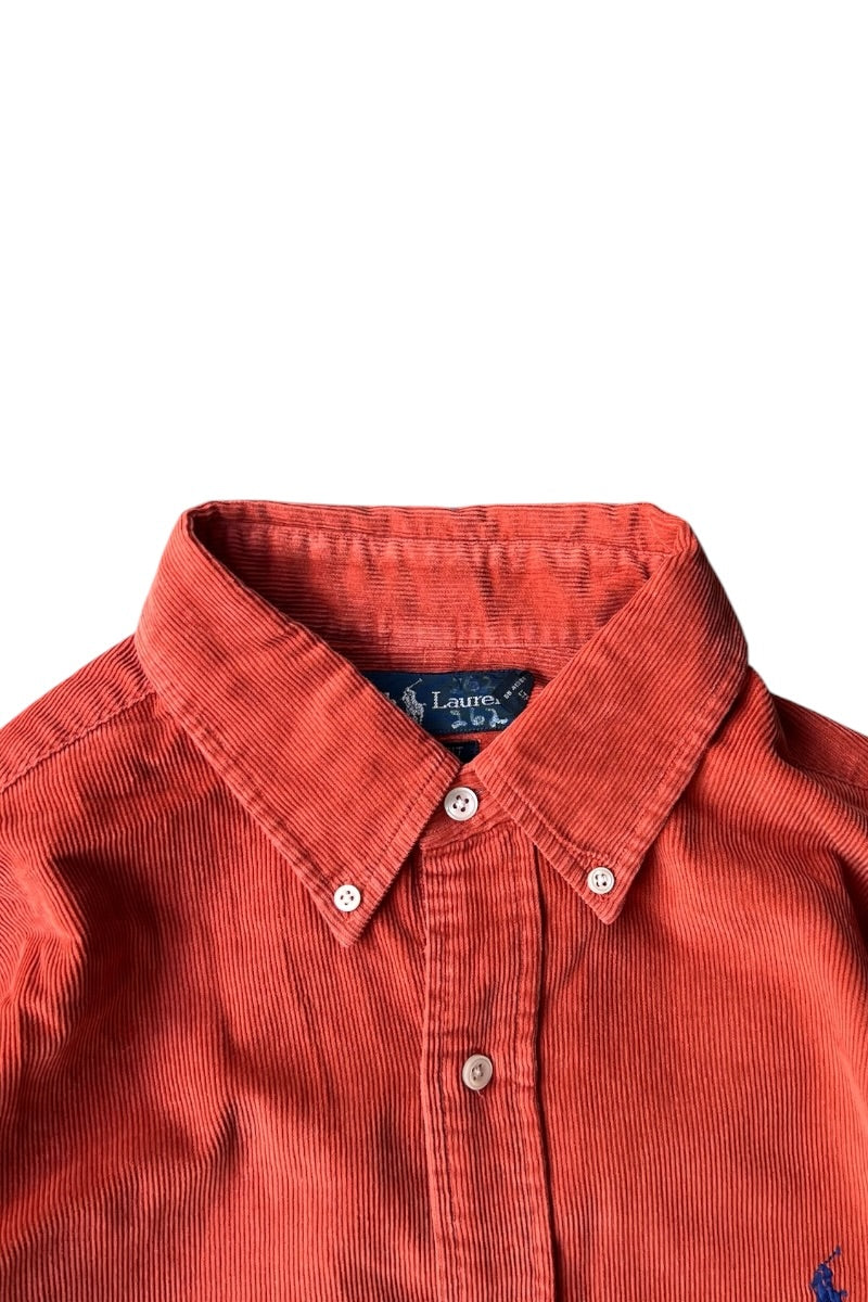 90'S L/S CORDUROY SHIRT / PINK [SIZE: L USED]