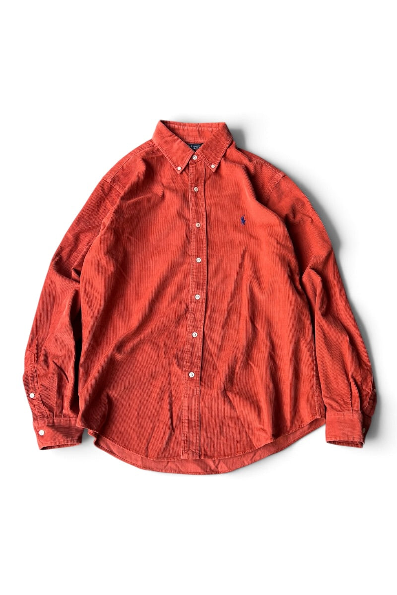 90'S L/S CORDUROY SHIRT / PINK [SIZE: L USED]