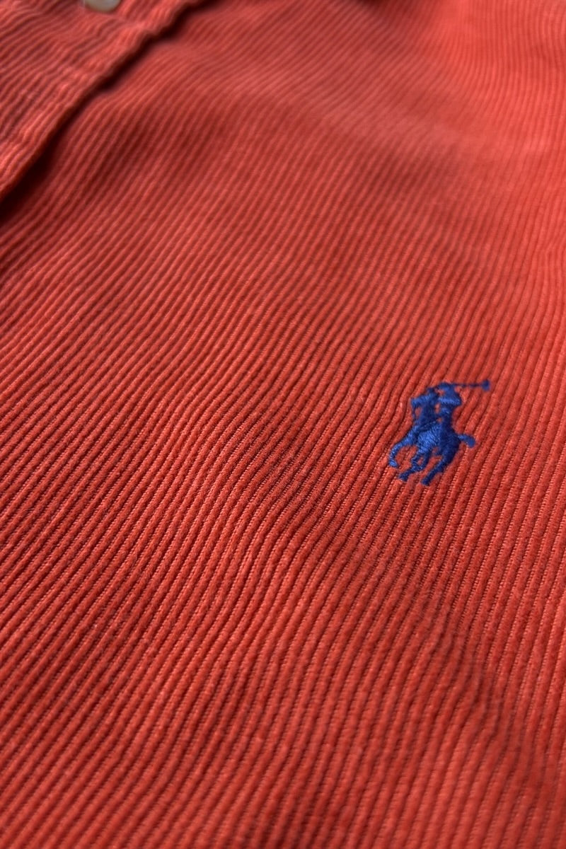 90'S L/S CORDUROY SHIRT / PINK [SIZE: L USED]