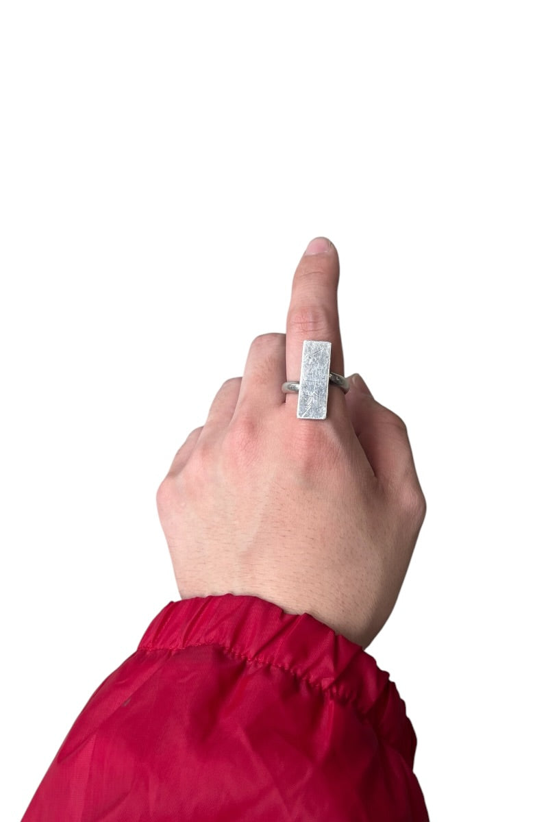 925 SILVER RING / SILVER [SIZE: 18号相当 USED]