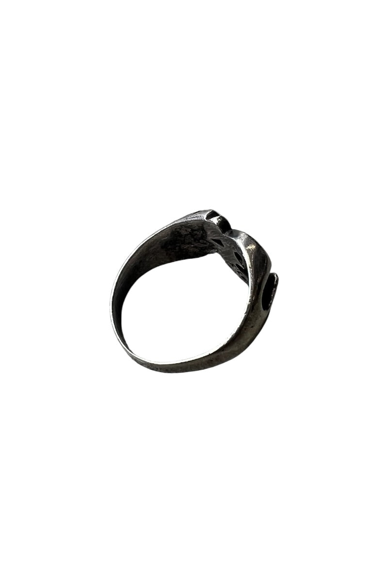 925 SILVER RING / SILVER [SIZE: 21号相当 USED]