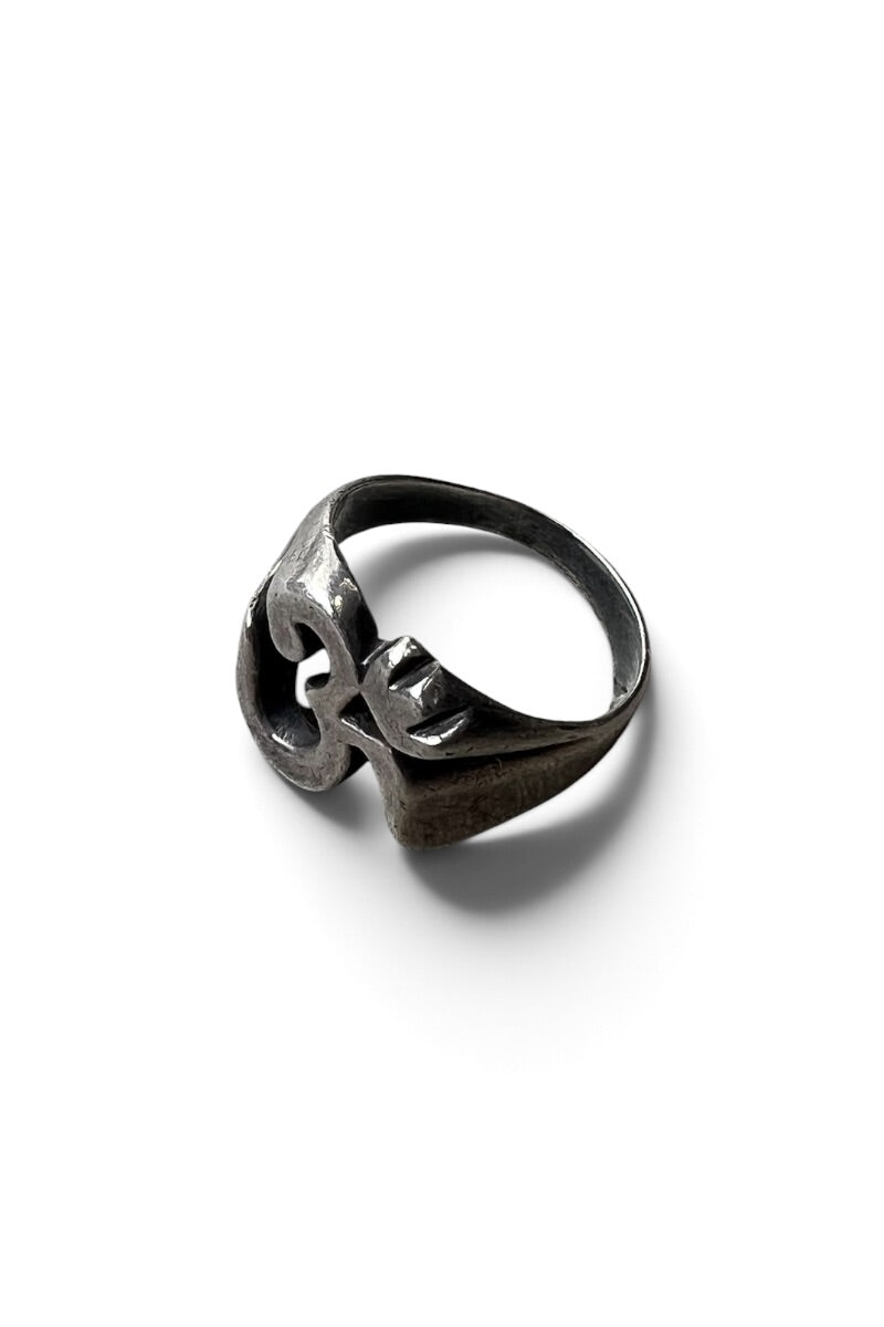 925 SILVER RING / SILVER [SIZE: 21号相当 USED]