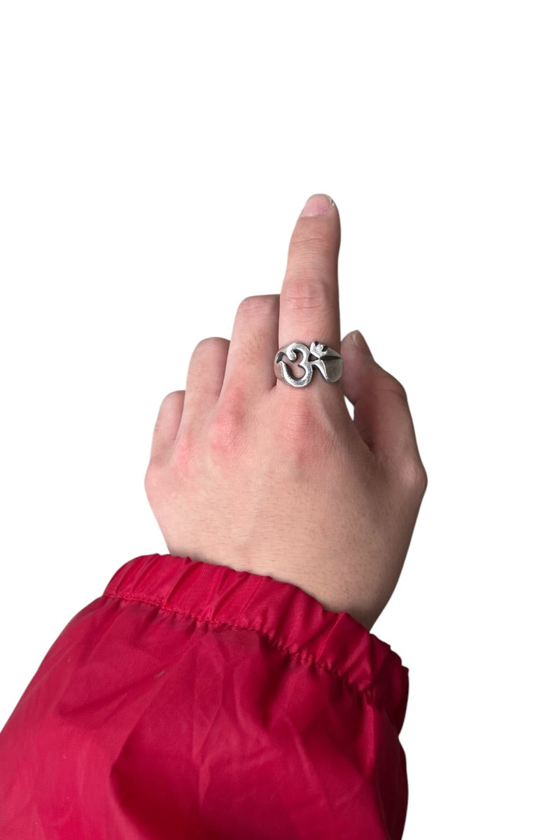 925 SILVER RING / SILVER [SIZE: 21号相当 USED]