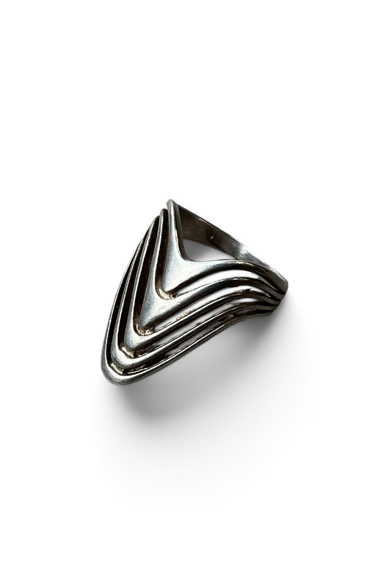 925 SILVER RING / SILVER [SIZE: 15号相当 USED]