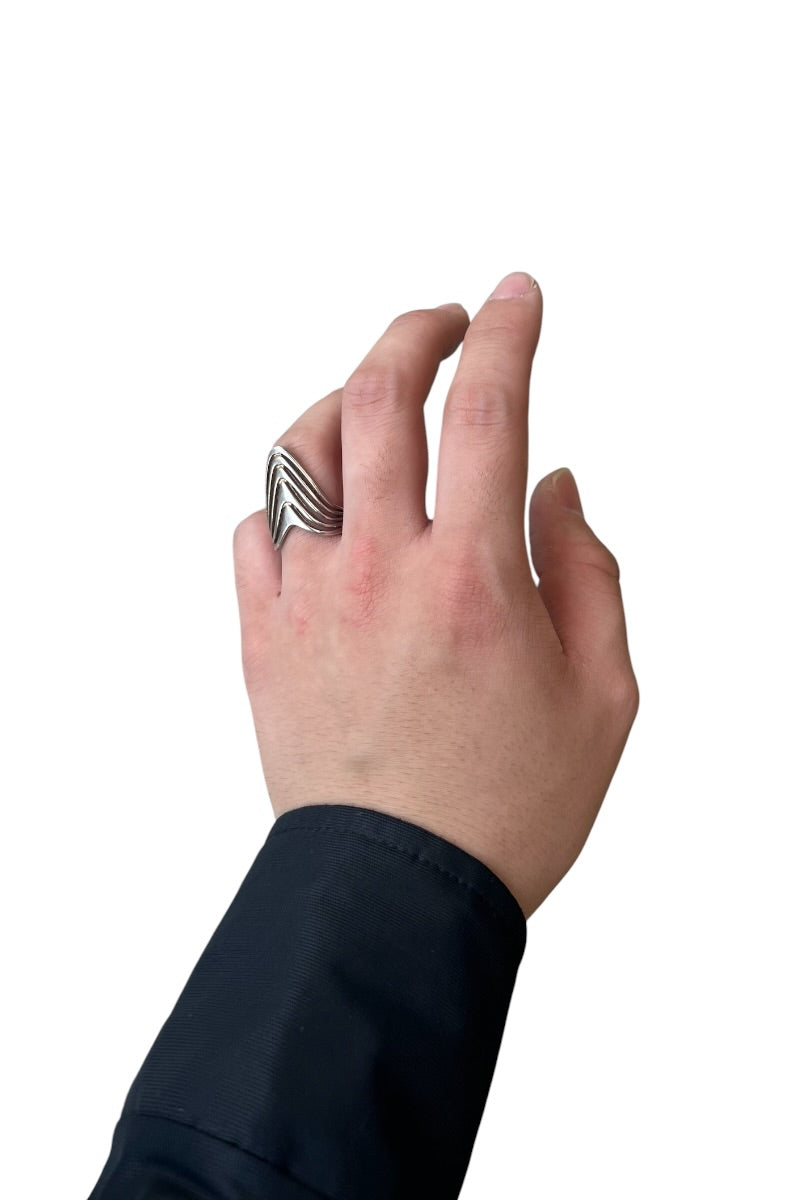 925 SILVER RING / SILVER [SIZE: 15号相当 USED]