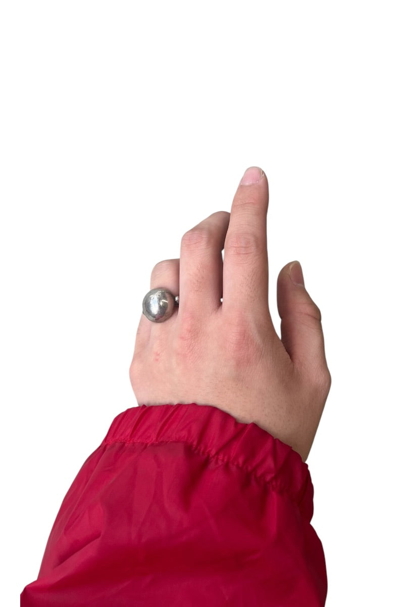 925 SILVER RING / SILVER [SIZE: 11号相当 USED]