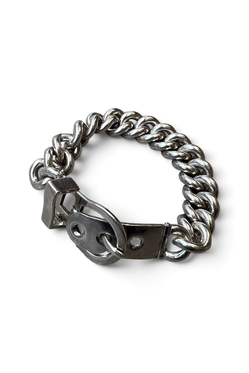 925 SILVER BOUCLE SELLIER TYPE BRACELET / SILVER [SIZE: ONE SIZE USED]