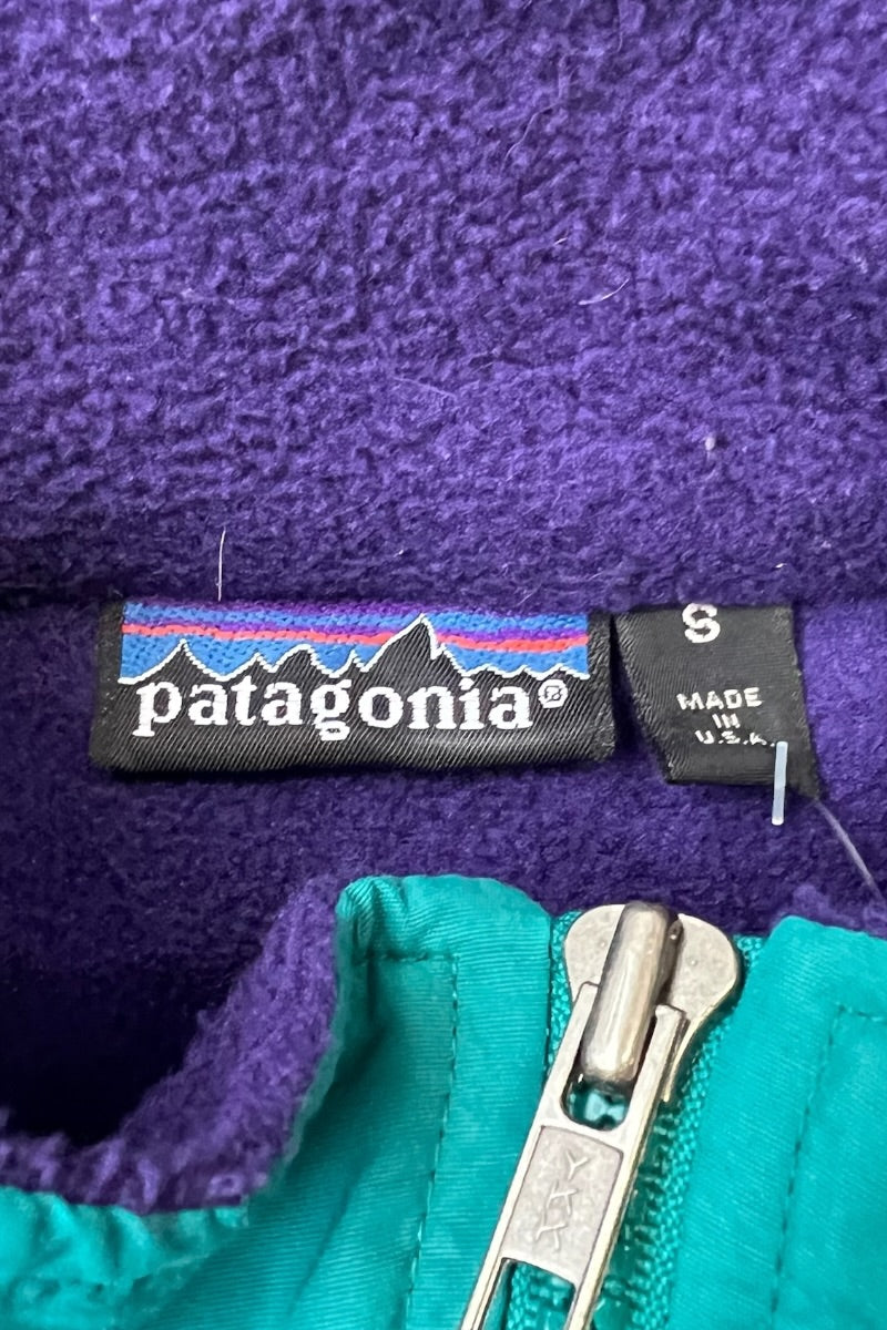 MADE IN USA 90'S HALF-ZIP SNAP-T FLEECE JACKET / PURPLE [SIZE: S USED]