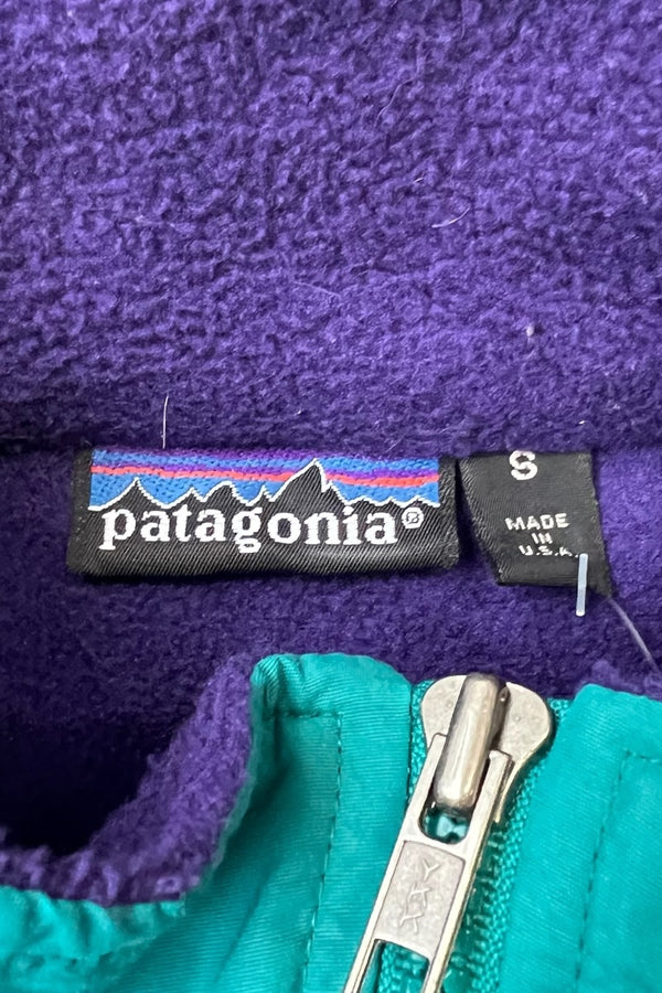 MADE IN USA 90'S HALF-ZIP SNAP-T FLEECE JACKET / PURPLE [SIZE: S USED]