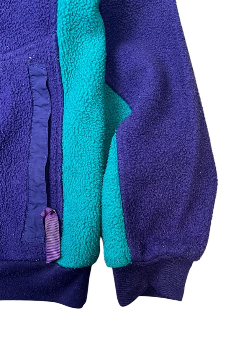 MADE IN USA 90'S HALF-ZIP SNAP-T FLEECE JACKET / PURPLE [SIZE: S USED]