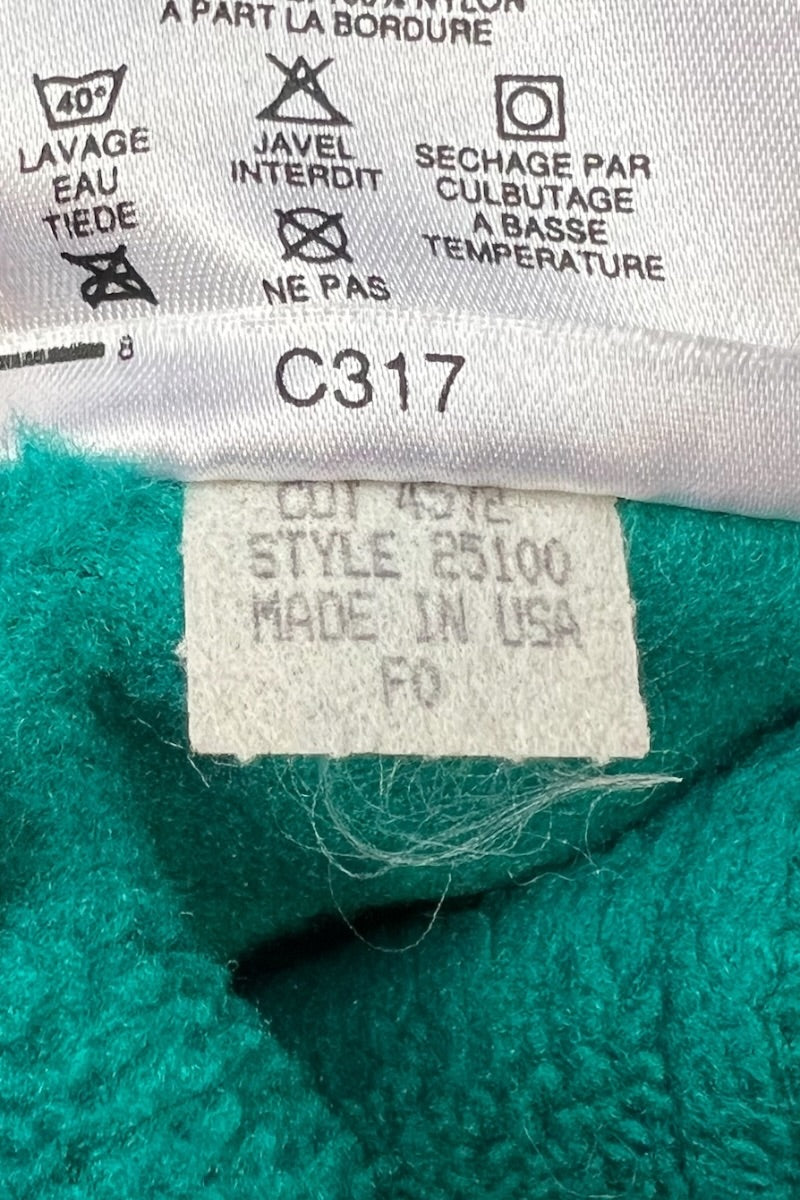 MADE IN USA 90'S HALF-ZIP SNAP-T FLEECE JACKET / PURPLE [SIZE: S USED]