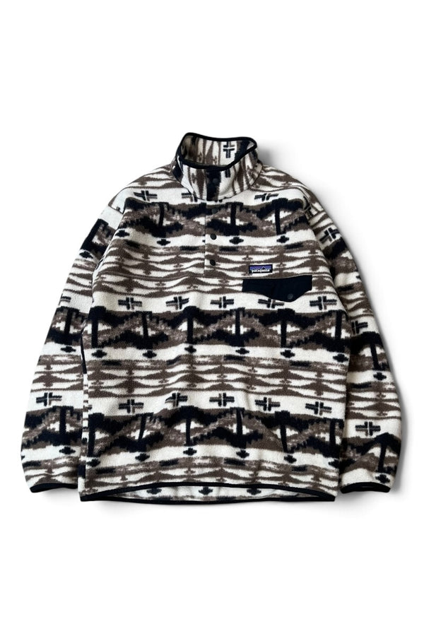 18AW T-SNAP PATTERN FLEECE JACKET / BEIGE [SIZE: M USED]
