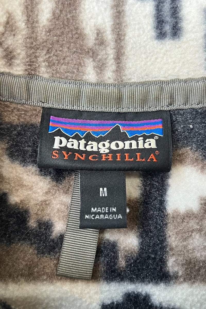 18AW T-SNAP PATTERN FLEECE JACKET / BEIGE [SIZE: M USED]