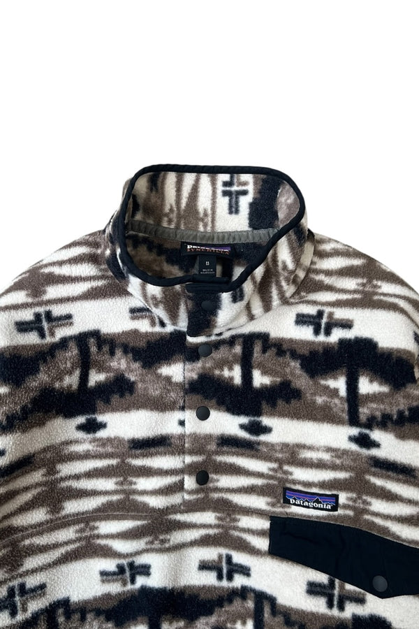 18AW T-SNAP PATTERN FLEECE JACKET / BEIGE [SIZE: M USED]
