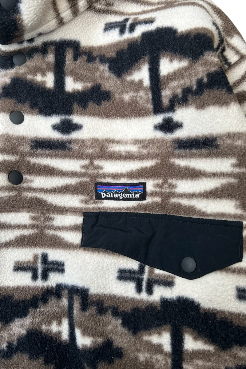 18AW T-SNAP PATTERN FLEECE JACKET / BEIGE [SIZE: M USED]