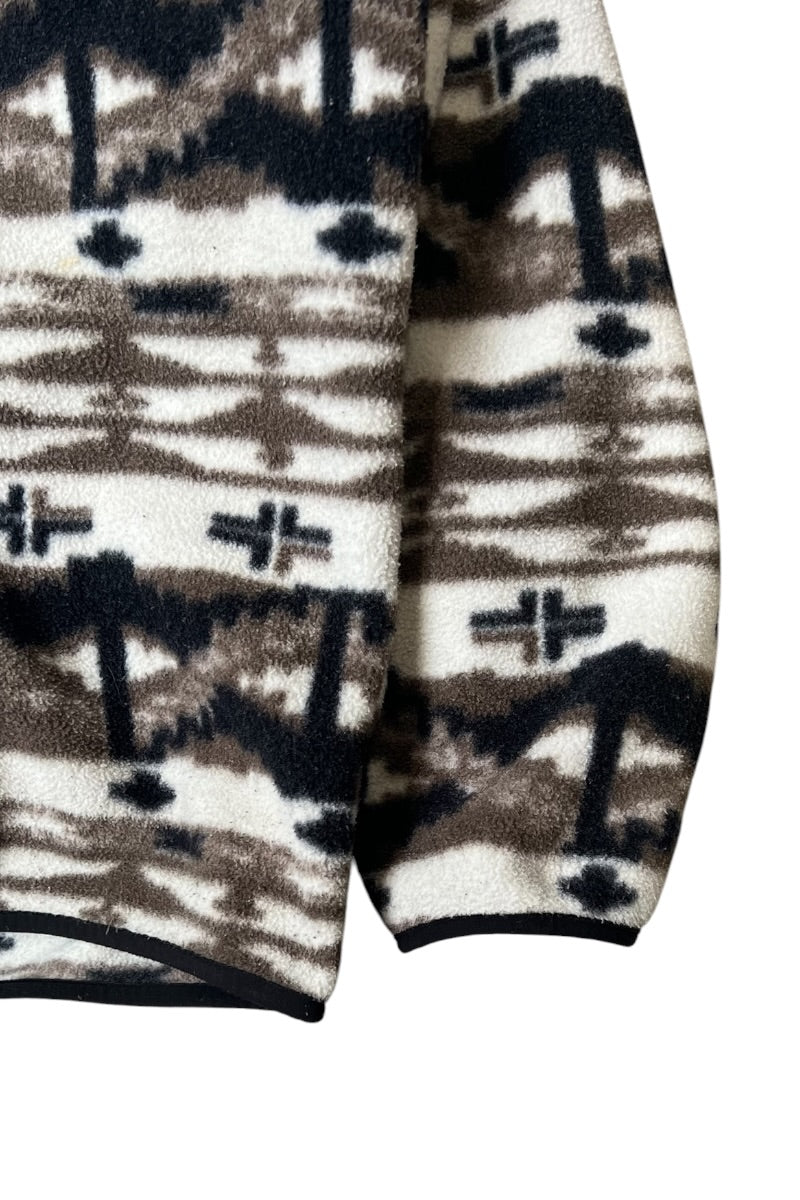 18AW T-SNAP PATTERN FLEECE JACKET / BEIGE [SIZE: M USED]