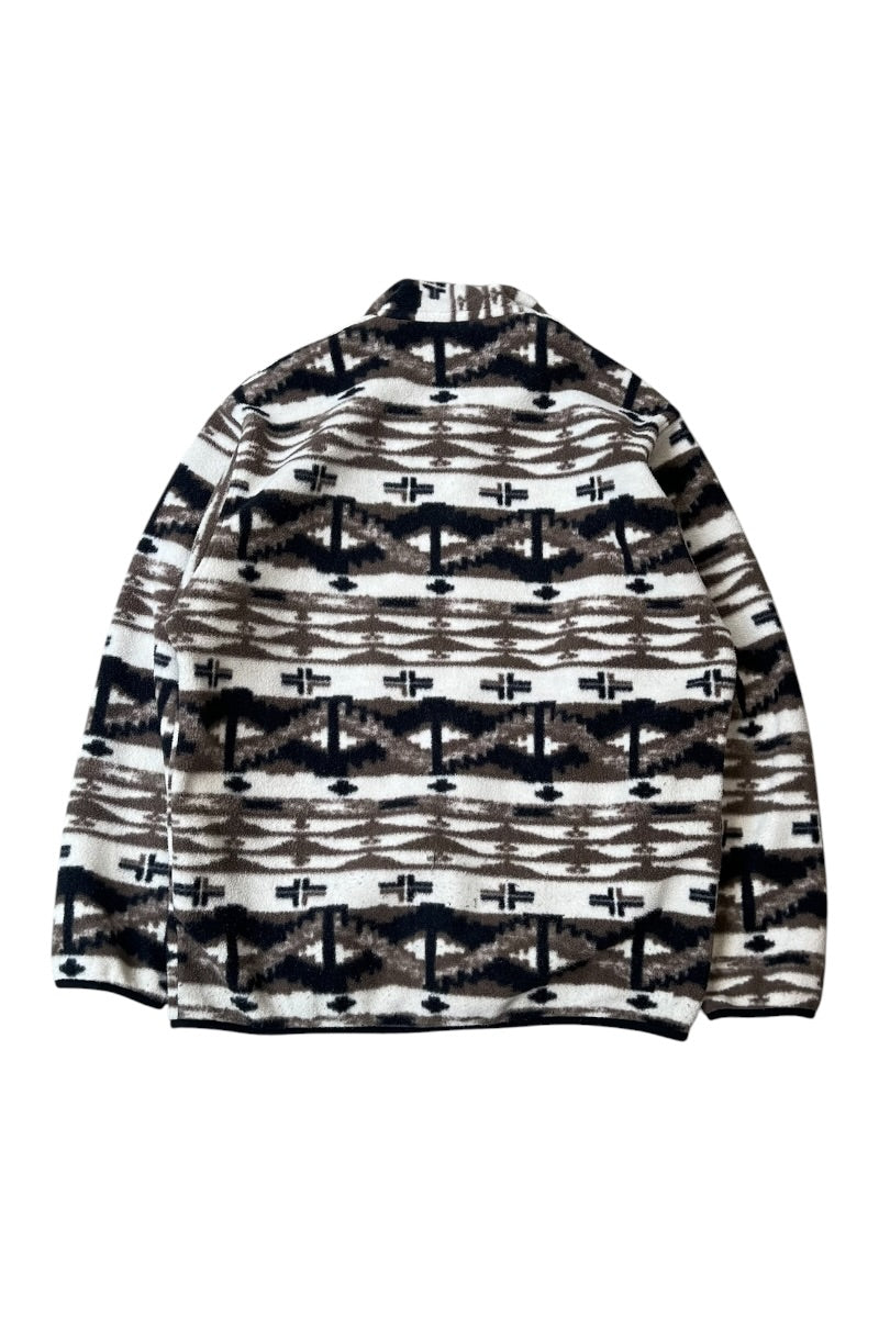 18AW T-SNAP PATTERN FLEECE JACKET / BEIGE [SIZE: M USED]