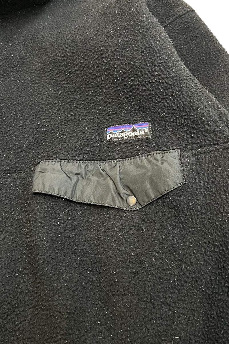 MADE IN USA 90'S SNAP-T FLEECE JACKET / BLACK [SIZE: M USED]