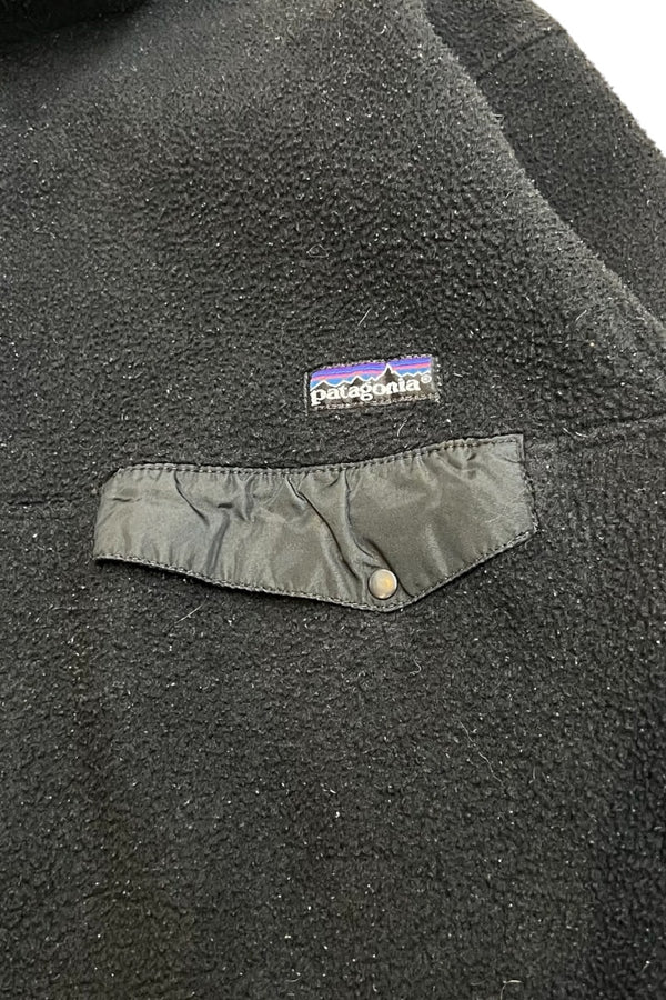 MADE IN USA 90'S SNAP-T FLEECE JACKET / BLACK [SIZE: M USED]