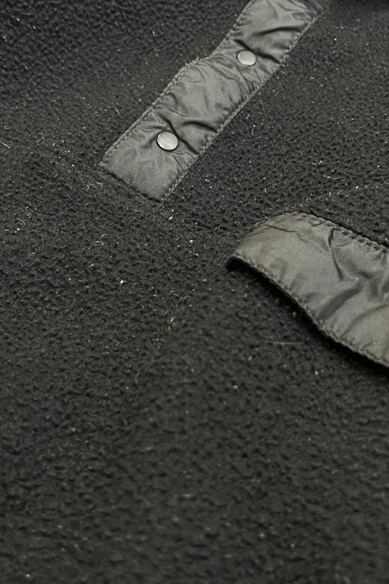 MADE IN USA 90'S SNAP-T FLEECE JACKET / BLACK [SIZE: M USED]