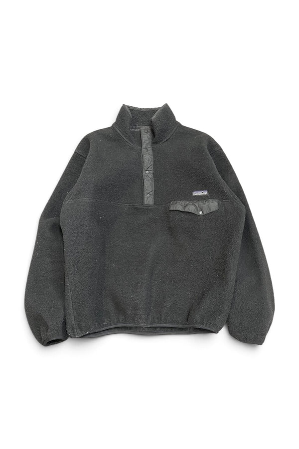 MADE IN USA 90'S SNAP-T FLEECE JACKET / BLACK [SIZE: M USED]