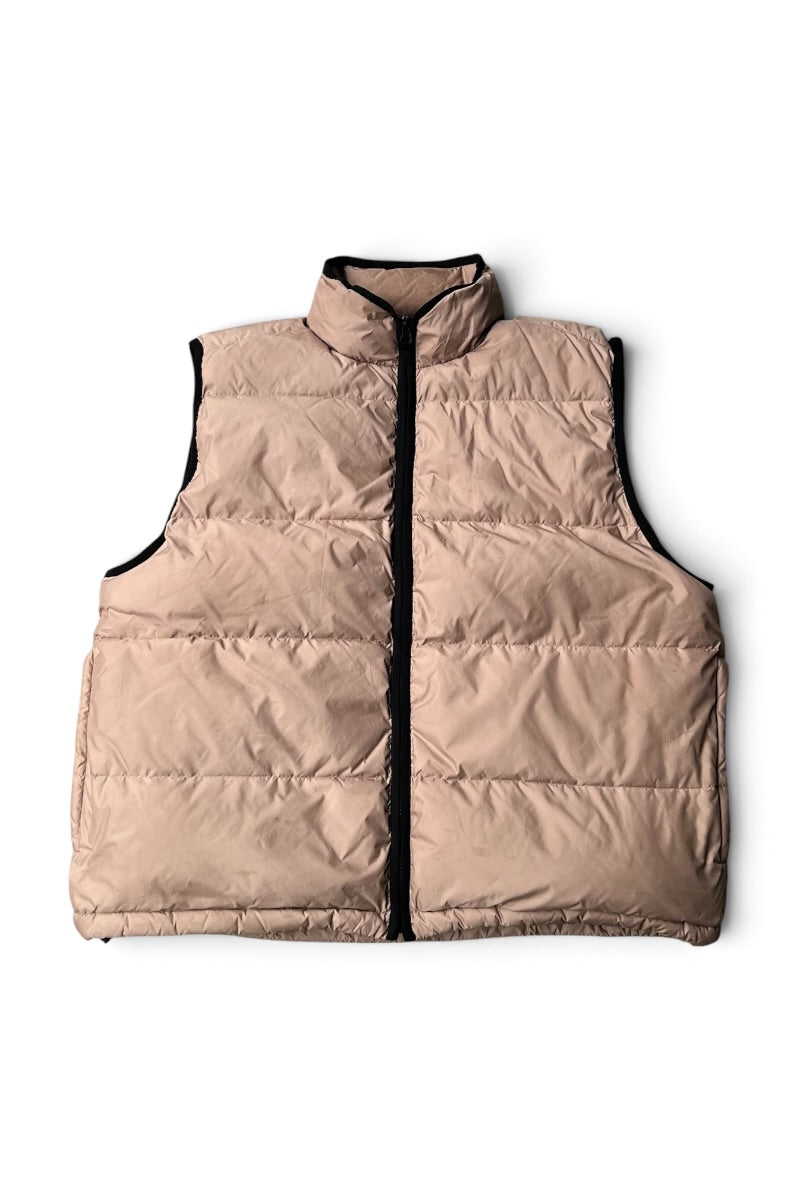 22AW DOWN ZIP VEST SAMPLE / BEIGE [SIZE: M USED]