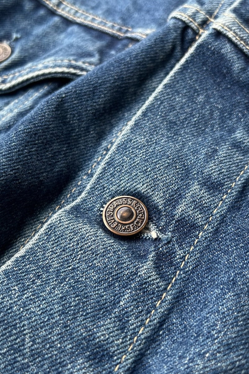 MADE IN ITALY 92'S 70503 DENIM JACKET / INDIGO [SIZE: XL USED]