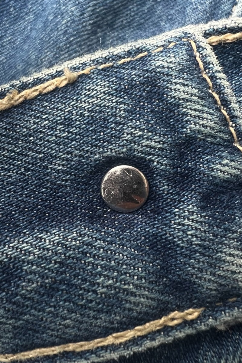 MADE IN ITALY 92'S 70503 DENIM JACKET / INDIGO [SIZE: XL USED]
