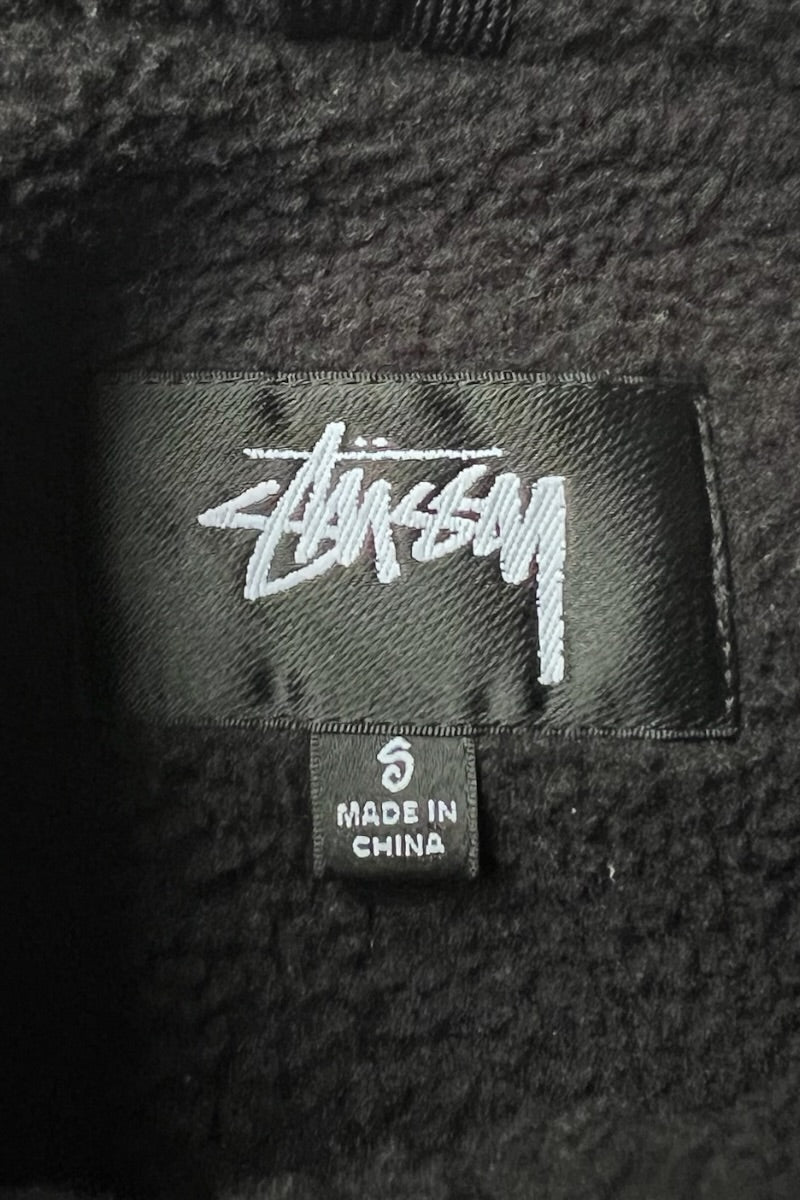 NYLON FLEECE LINNER ZIP JACKET / BLACK [SIZE: S USED]