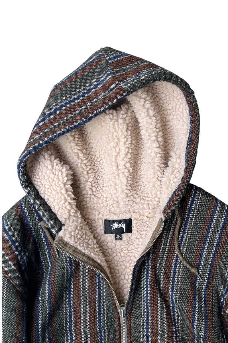 21AW ZIP HOODIE JACKET / STRIPE [SIZE: XL USED]