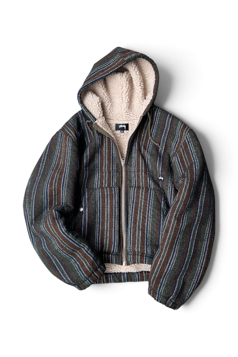 21AW ZIP HOODIE JACKET / STRIPE [SIZE: XL USED]