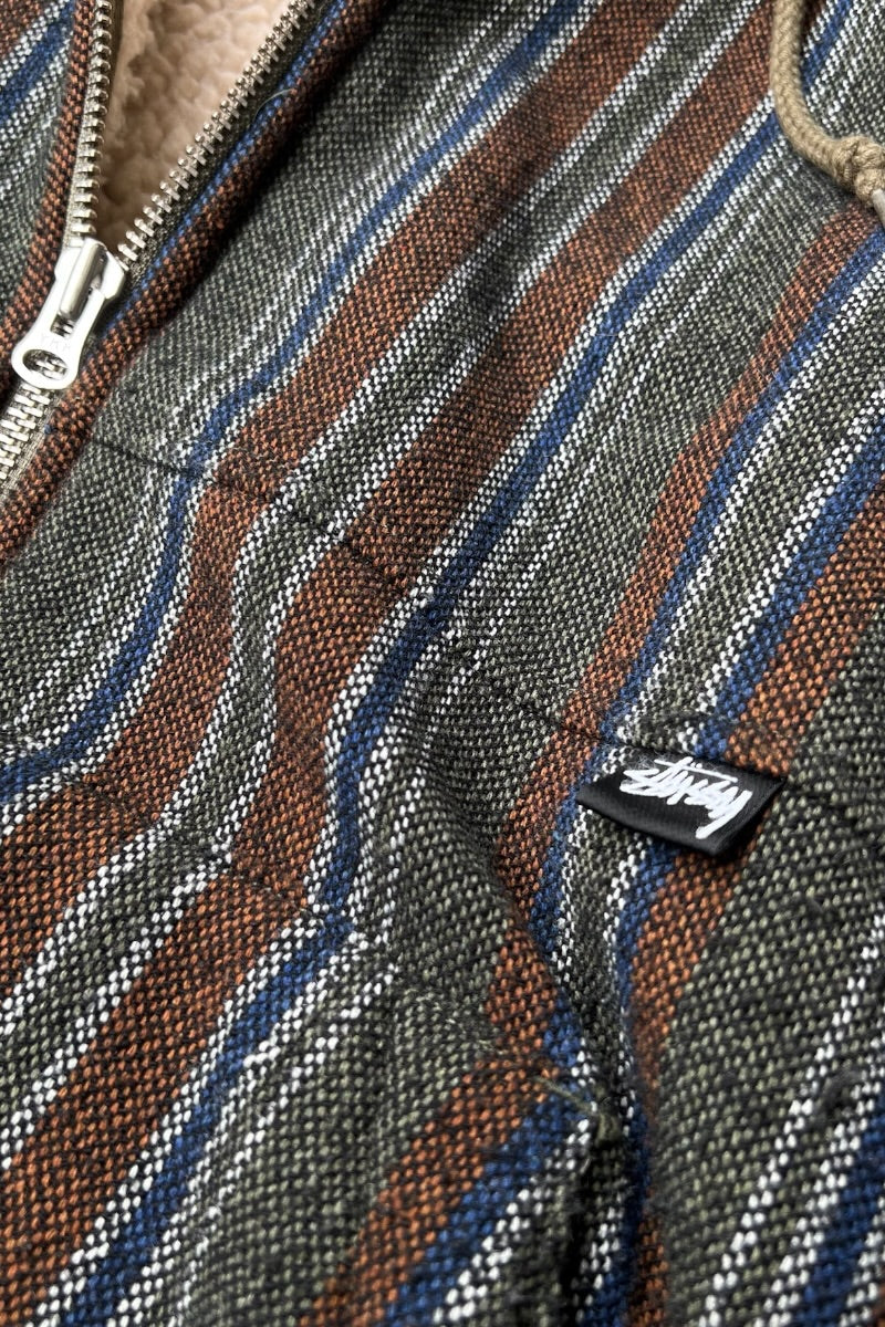 21AW ZIP HOODIE JACKET / STRIPE [SIZE: XL USED]