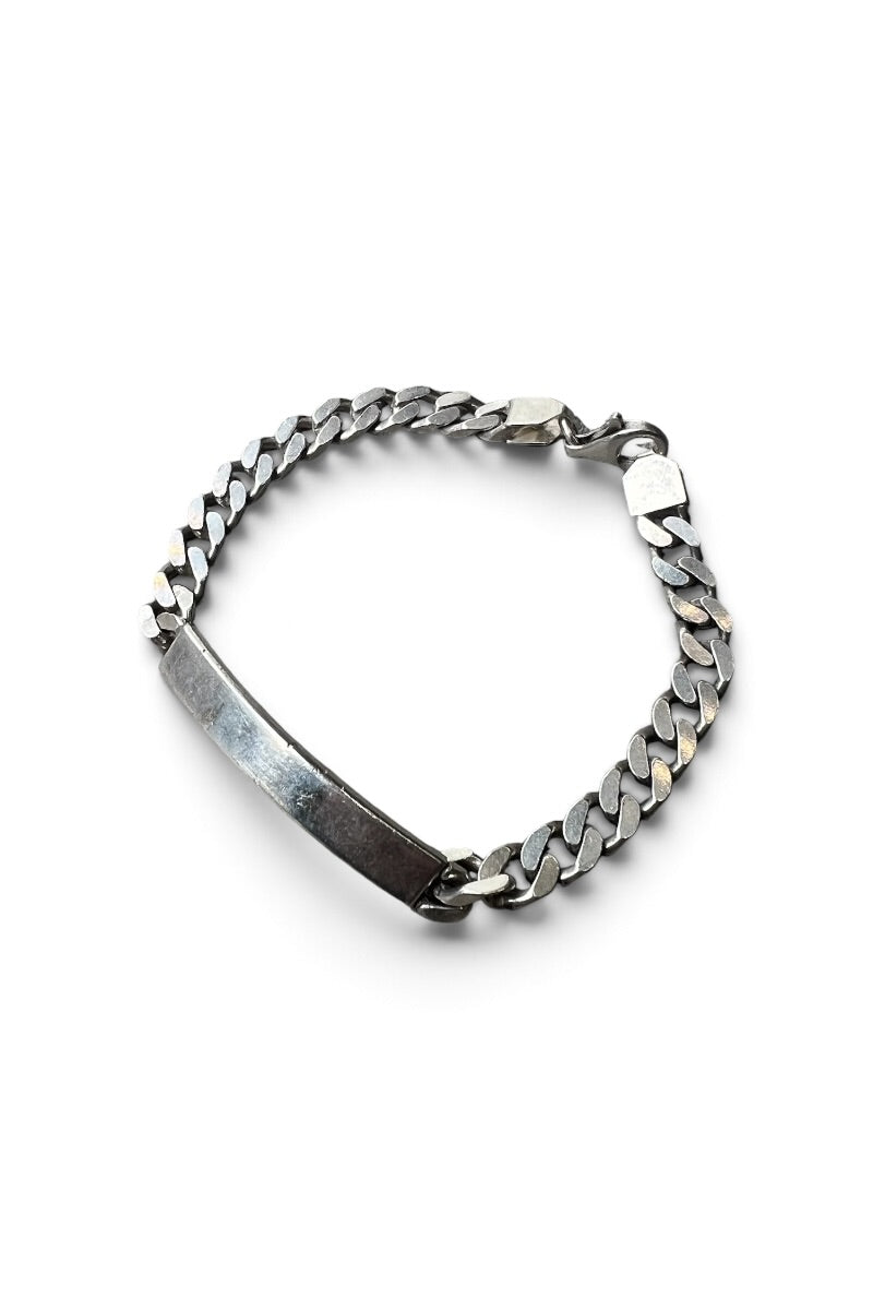 MADE IN ITALY 925 SILVER ID BRACELET / SILVER [SIZE: ONE SIZE USED]