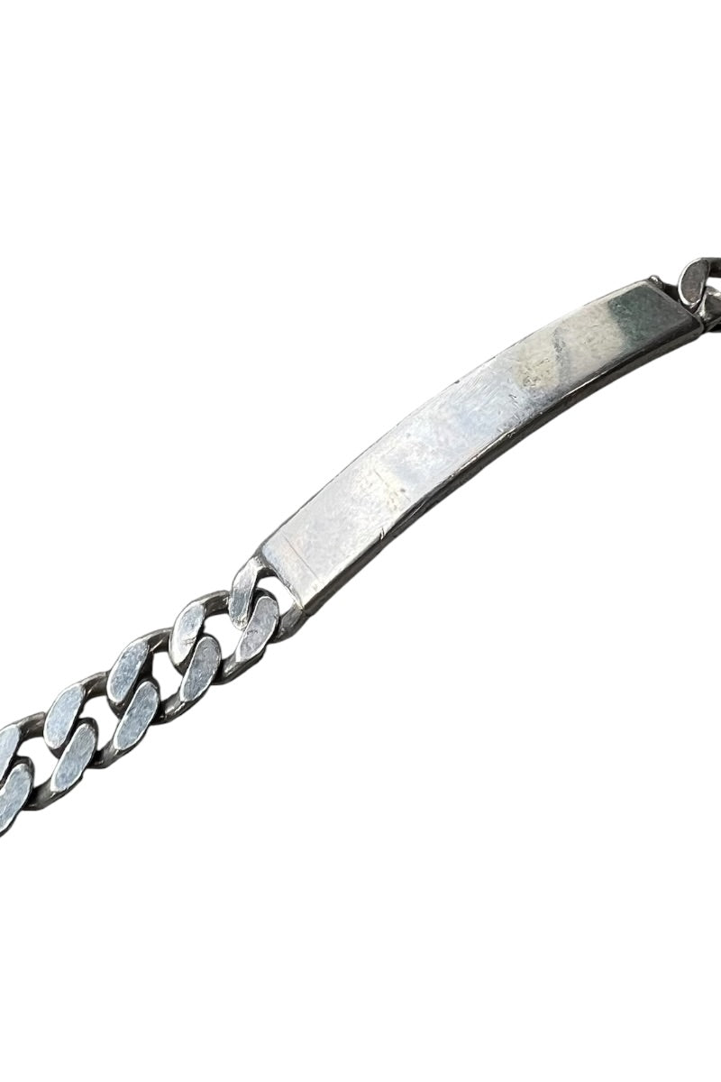 MADE IN ITALY 925 SILVER ID BRACELET / SILVER [SIZE: ONE SIZE USED]
