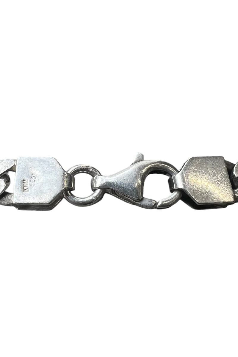 MADE IN ITALY 925 SILVER ID BRACELET / SILVER [SIZE: ONE SIZE USED]