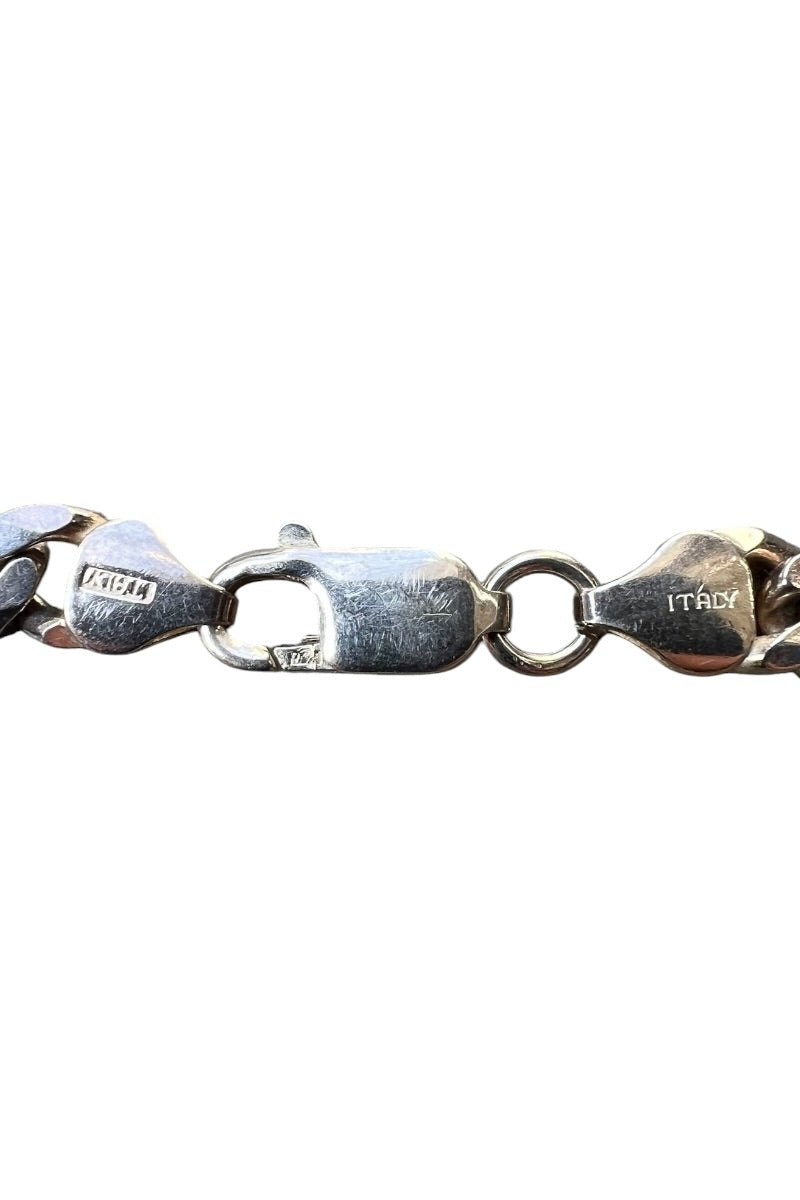 MADE IN ITALY 925 SILVER BRACELET / SILVER [SIZE: ONE SIZE USED]