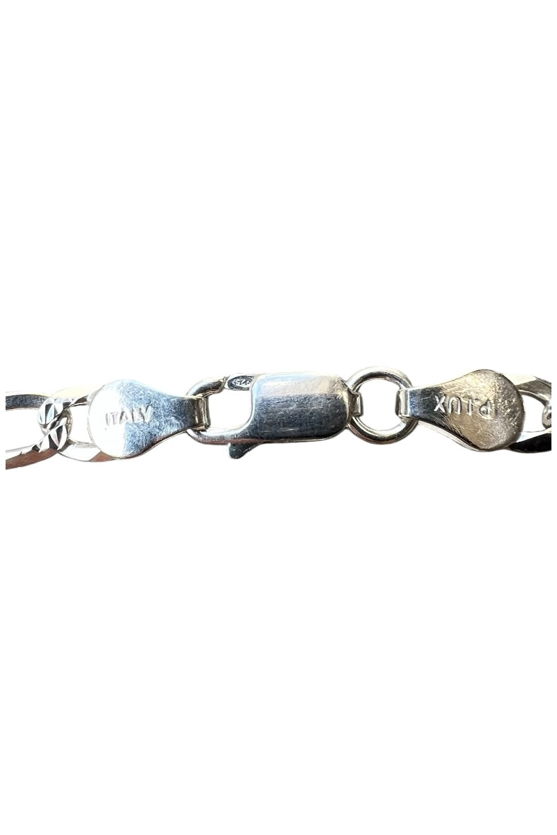MADE IN ITALY 925 SILVER BRACELET / SILVER [SIZE: ONE SIZE USED]