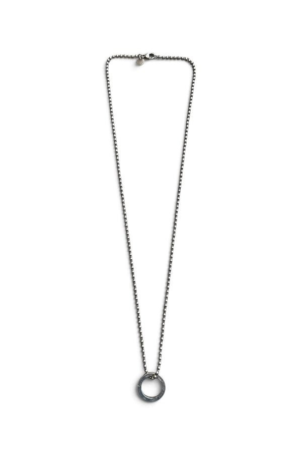 925 SILVER CIRCLE NECKLACE / SILVER [SIZE: ONE SIZE USED]