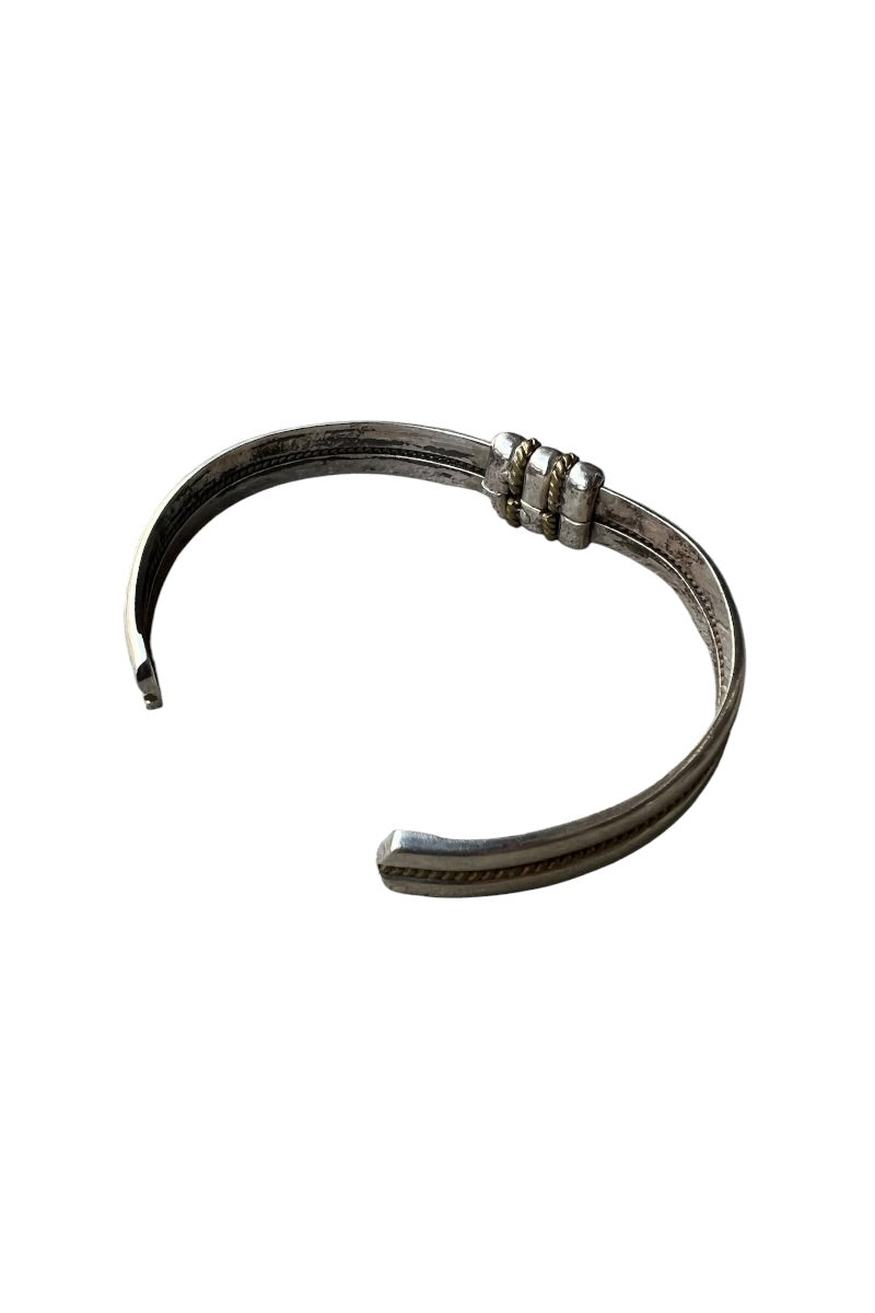 MADE IN MEXICO 925 SILVER BANGLE W/BRASS / SILVER [SIZE: ONE SIZE USED]