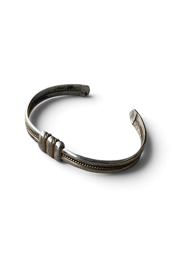 MADE IN MEXICO 925 SILVER BANGLE W/BRASS / SILVER [SIZE: ONE SIZE USED]
