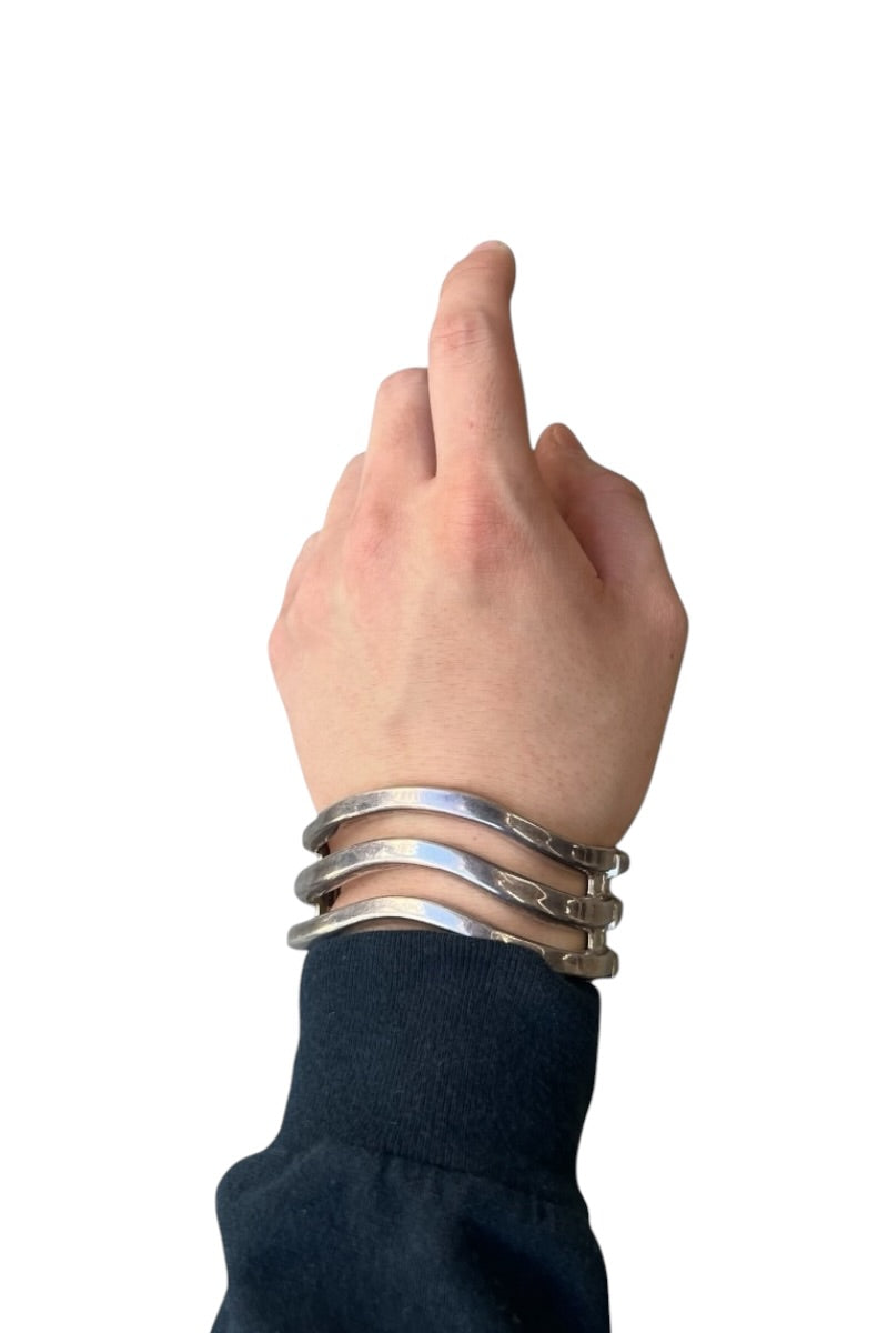 MADE IN MEXICO 925 SILVER BANGLE / SILVER [SIZE: ONE SIZE USED]