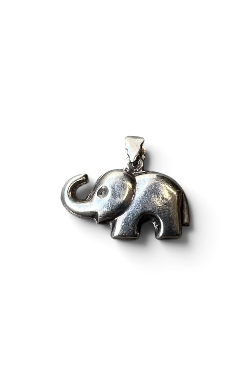925 SILVER ELEPHANT PENDANT TOP / SILVER [SIZE: ONE SIZE USED]
