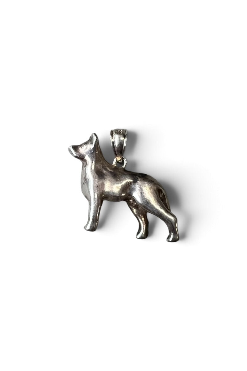 925 SILVER DOG PENDANT TOP / SILVER [SIZE: ONE SIZE USED]