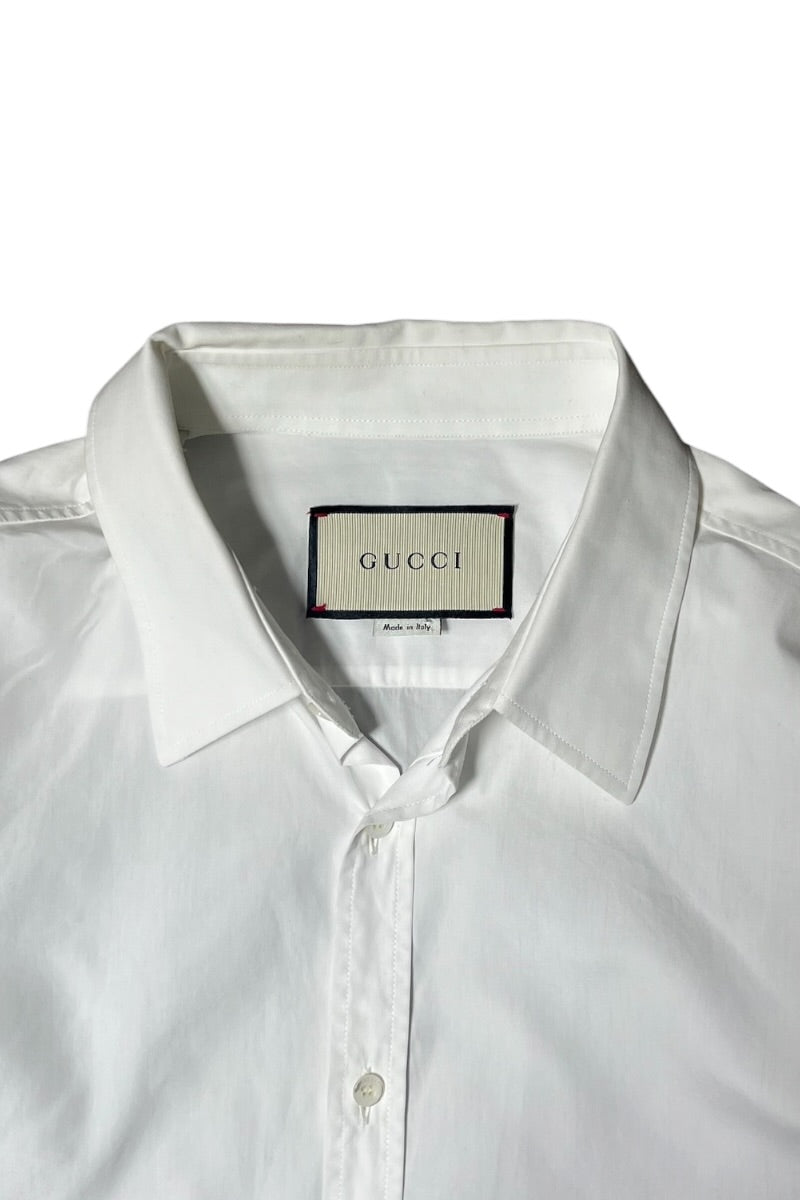 MADE IN ITALY L/S DRESS SHIRT / WHITE [SIZE: 41 USED]