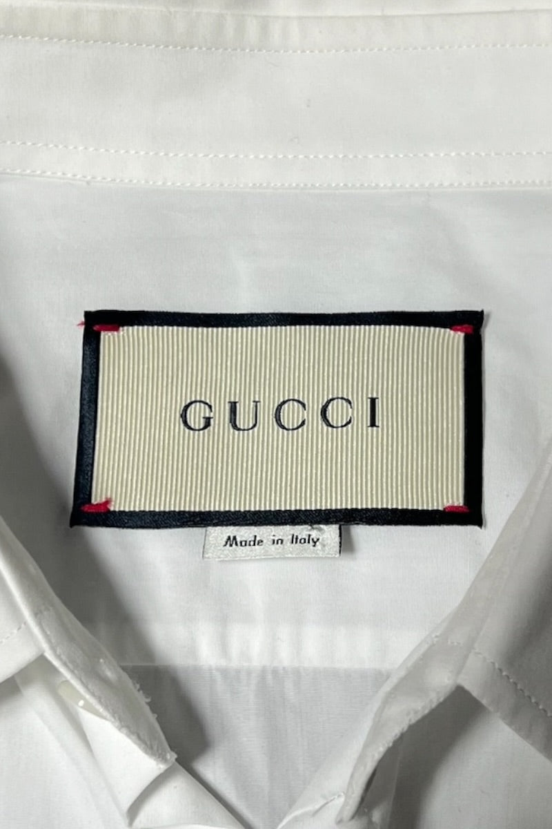 MADE IN ITALY L/S DRESS SHIRT / WHITE [SIZE: 41 USED]